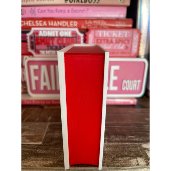 Match Storage Box Book Theme "Falling For The Villian" Matchbox | Holds 4" Match - Picture 2 of 5